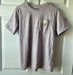 Carhartt pink/ purple speckled pocket T-shirt small thumbnail 2