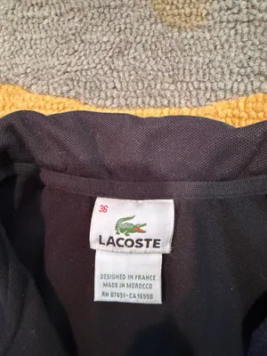 Lacoste Black Short Sleeve Collar Classic Polo Shirt Women’s Size 36 / US XS thumbnail 3