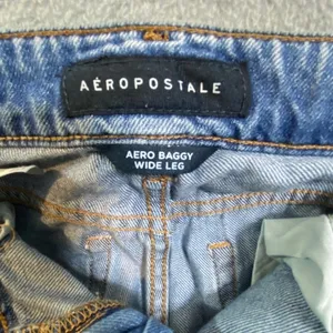Aeropostale Baggy Wide Leg Jeans Women's 00 Blue High Rise Denim Y2K 90s EUC thumbnail 6