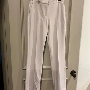 EXPRESS Editor Boot Mid Rise Dress Trouser Pant Size 6 Cream Khaki thumbnail 5
