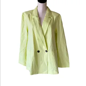 NWOT APT.9 Lime Green / Pale Yellow Linen Rayon Blend Lime Green XL thumbnail 3