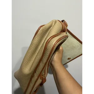 Dooney & Bourke Vintage Brown Shoulder Bag Gold Hardware Buckle Women 9.5x6.5" L thumbnail 7