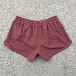 Lululemon Hotty Hot Shorts Low Rise 4" So Merlot Athletic Athleisure Women's 10 thumbnail 3