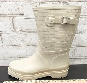 MICHAEL Michael Kors Beige Sand Textured Rubber Lugged Soles Rain Boots Size 8 thumbnail 8