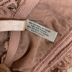 ThirdLove Lace Racerback Bralette Small Mauve Floral Sheer Stretch Lingerie thumbnail 4