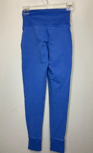 Aerie Blue Ribbed Pocket Legging XS thumbnail 4