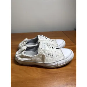 Converse Womens CT All Star Shoreline 558446F White Textured Shoe Sneakers W7 thumbnail 5