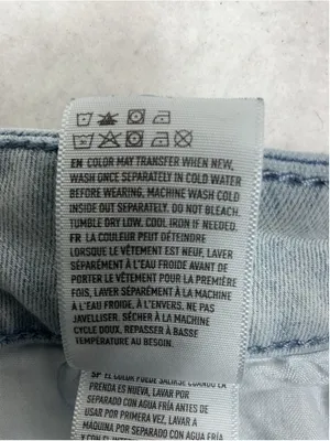 Womans Excellent American Eagle Jegging Stretch Distressed Blue Jeans Size 10 thumbnail 7