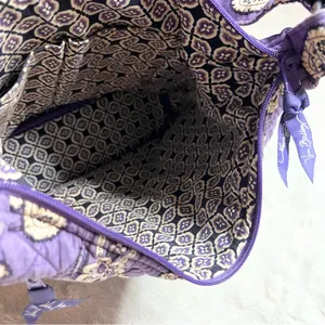 Vera Bradley Simply Violet Purple Paisley Quilted Shoulder Bag Retired Pattern thumbnail 15