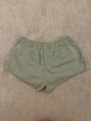 Altar'd State Green Shorts Linen Essential thumbnail 3
