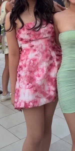 Hello Molly Mini Dress Pink Floral thumbnail 2