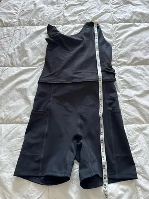 Free People Black Racerback Runner Runsie Athletic Onesie Romper XS NWOT thumbnail 5