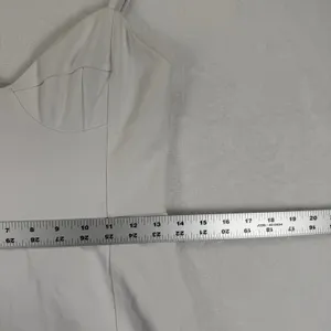 NWT NBD‎ White Bodycon Mini Dress Spaghetti Strap Slit Size M READ thumbnail 4