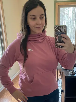Pink Rose Nike sweatshirt thumbnail 1
