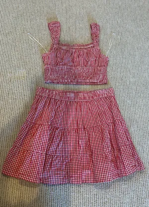 Japna red gingham set M thumbnail 3