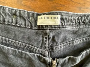 Free People Denim Mini Skort thumbnail 2