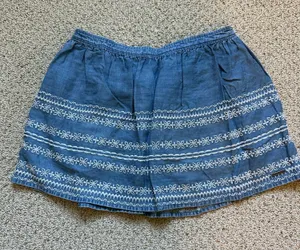 Abercrombie Skirt Blue with White Detail thumbnail 1
