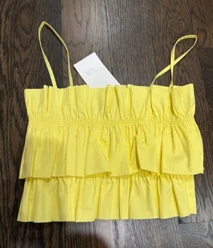 Yellow Zara Layered Top thumbnail 1