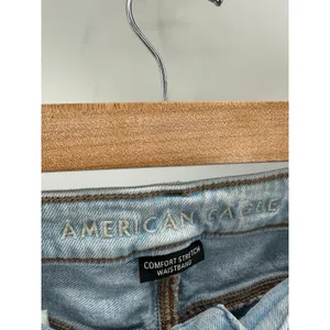 American Eagle Comfort Stretch Waistband Mom Jeans Light Wash Distressed Size‎ 2 thumbnail 5