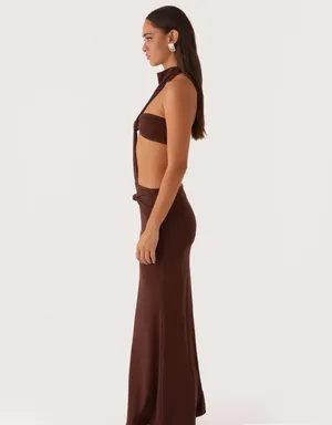 Peppermayo elinor brown maxi dress  thumbnail 2