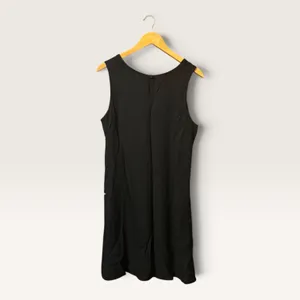 Perceptions by Irene B Vintage Black Sleeveless Shift Dress Size 14 Minimalist thumbnail 2