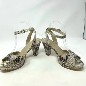 Hobbs London Snake Leather Vivienne‎ Heeled Sandals Size 37 / US 6 thumbnail 12