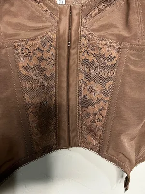 Out‎ From Under Urban Outfitters Corey Mesh Chocolate Brown Corset thumbnail 4