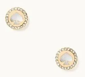 Kate Spade NY Spot The Spade Pave Halo Spade Studs One Size thumbnail 1