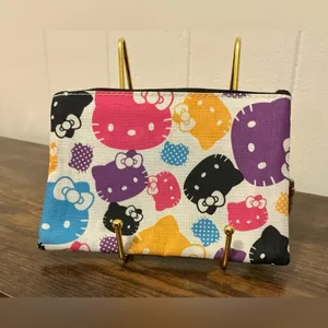 Sanrio Vintage 2007 Zip Hello Kitty Nylon Pencil Pouch Organizational Small Bag thumbnail 3