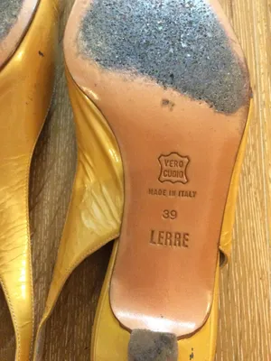 kitten heel slight sheer Lerre Made in Italy slingback size 39 Euro thumbnail 10