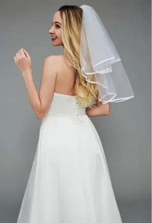 Bridal Wedding Veil White thumbnail 1
