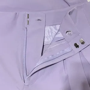 New Kathy Ireland Pleated Wide Leg Trousers Pants Wisteria Purple Size 12 thumbnail 16