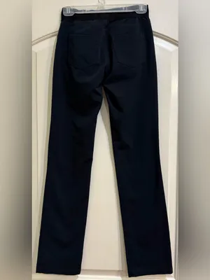 Betabrand Straight Yoga Leg Pants in Black thumbnail 2