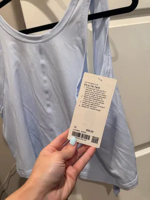 Lululemon It’s A Tie Tank Top Light Blue thumbnail 2