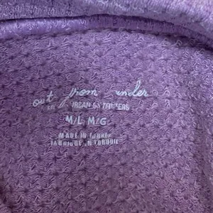 Urban Outfitters Purple Sleeveless Waffle Knit Racerback Mock Neck Crop Top M/L thumbnail 3