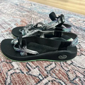 Chacos Women’s ZX2 Classic Double Green/Blue Stripe Size 7 Athletic Sandals thumbnail 2