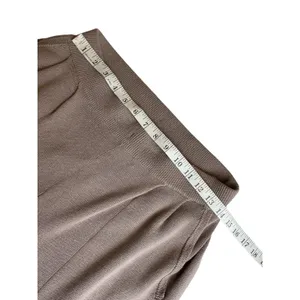 Urban Outfitters Mauve‎ Brown Linen Blend Pleated Knit Sweater Pants Large thumbnail 9
