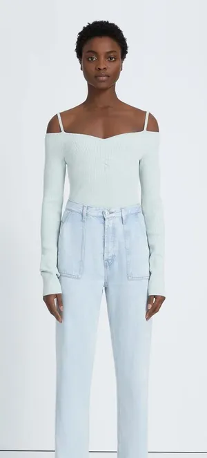7 For All Mankind Lustre Easy Straight Wide Leg Jeans‎ Size Light Wash thumbnail 1