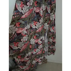 New Women’s Wild Fable Tropical Palm Print Maxi Dres Rayon Stretchy size Medium thumbnail 3