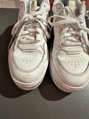 White Puma Sneakers Leather thumbnail 2