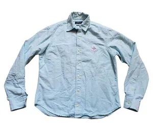 Polo Ralph Lauren Shirt Women Small Petite Paris 2024 Olympics Button Down Blue thumbnail 1