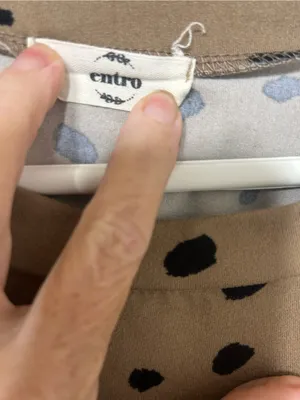 entro Tan Crewneck Sweater with Black Spot Print thumbnail 2