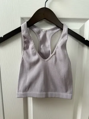 Free People Movement Free Throw Ribbed Tank in Light Purple thumbnail 2