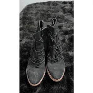 Sam Edelman Millard Lace-Up Bootie, Black Leather,‎ Womens Size 9.5 thumbnail 2