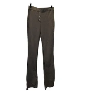 Intimately Free People Womens Thermal Pants Black High Rise Slim flare Lounge XS thumbnail 2
