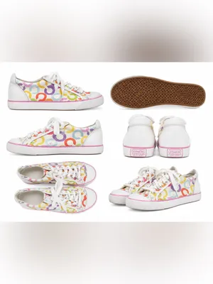 Multicolor Circle Print Women's Low thumbnail 3