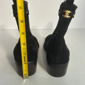 Sam Edelman‎ Black Suede Chelsea Block Heel Ankle Boots Women's Size 6 thumbnail 9