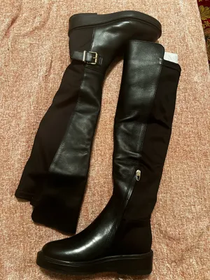 Dolce Vita black leather knee thumbnail 5