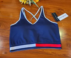 Tommy Hilfiger Blue Sports Bra Size Large thumbnail 1