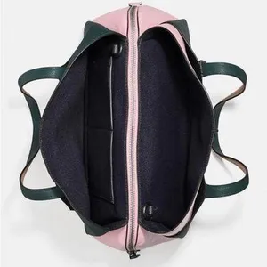 Coach Lora Carryall tote Colorblock in Pewter/Pine Green Aurora Multi Leather thumbnail 4